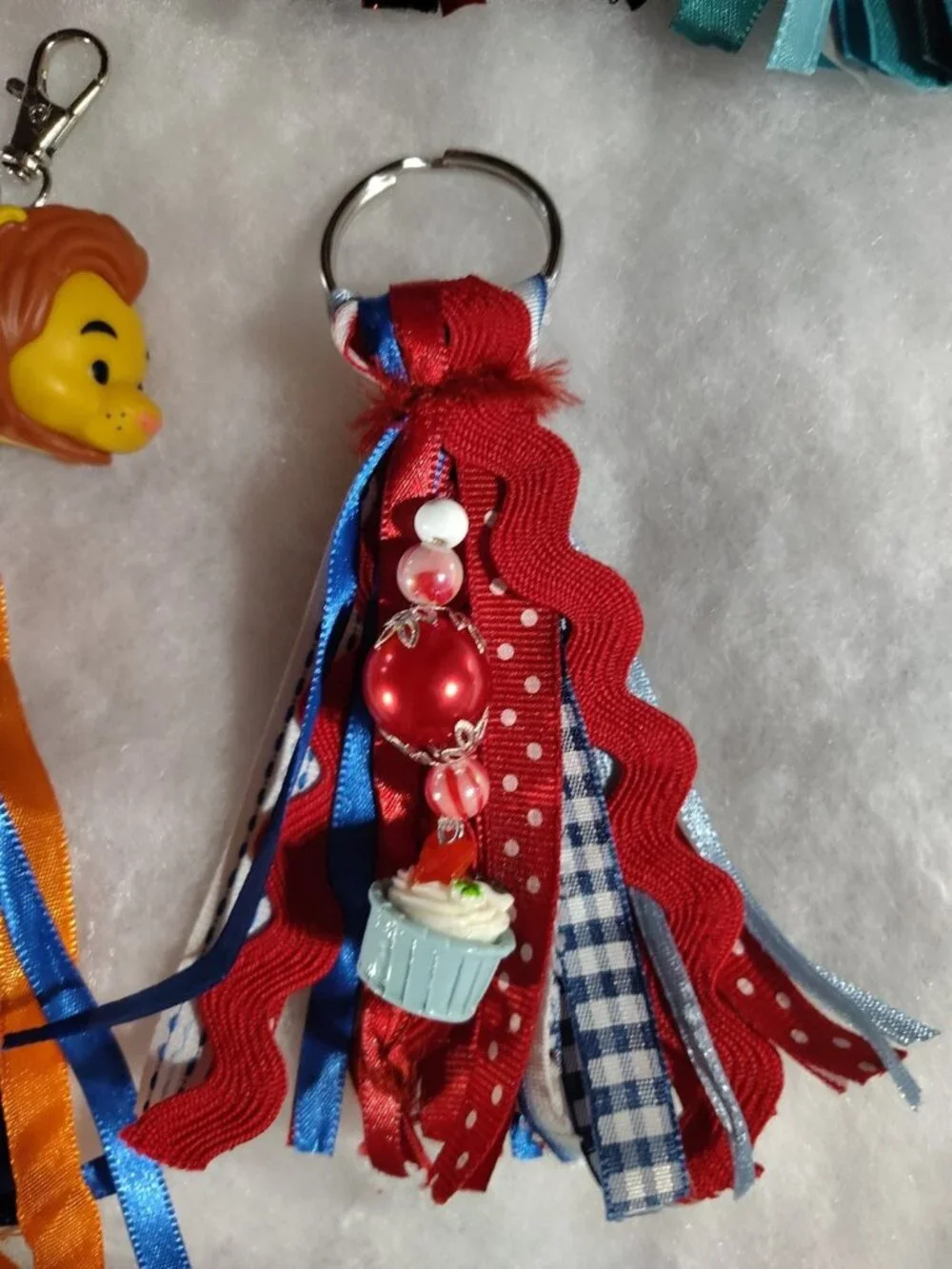Enchanting Artisan Handmade Ribbon Tassel For Bags/Keychain/With Charm